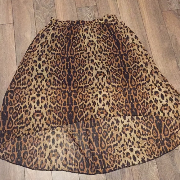 Leopard high low skirt - Picture 3 of 3